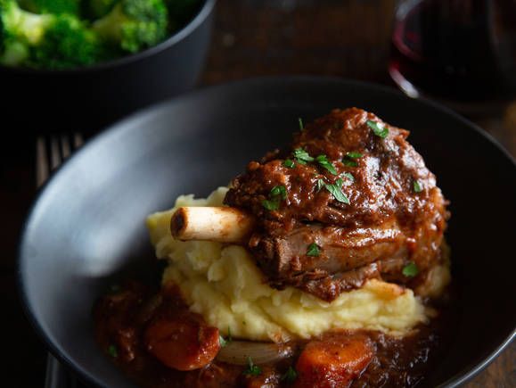 Slow Cooked Lamb Shanks